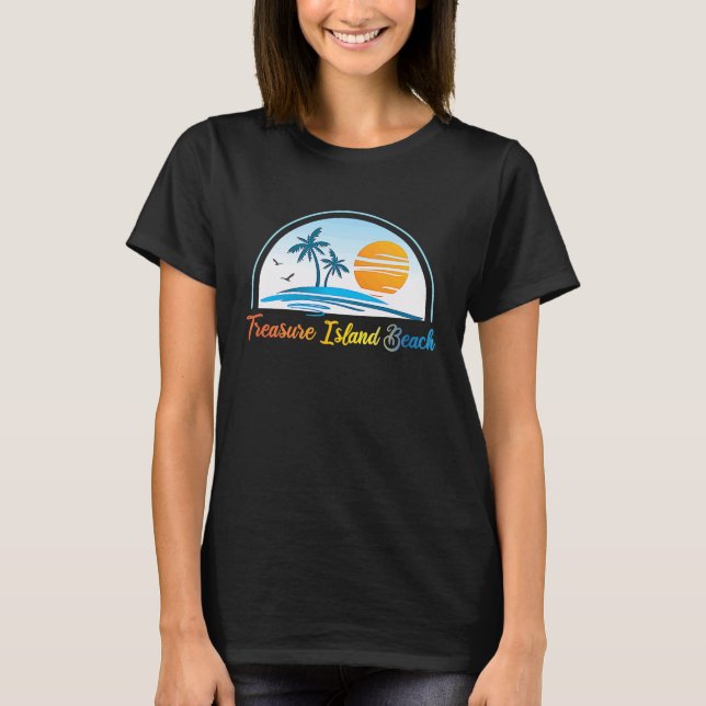 Treasure Island Beach FL Florida Souvenir Handflat T Shirt (Framsida)