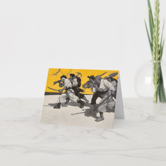 Treasure Island by Newell Convers Wyeth Tack Kort (Framsida)