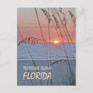 Treasure Island Florida Postcard Vykort
