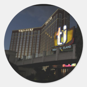 Treasure Island Las Vegas-dekal Runt Klistermärke