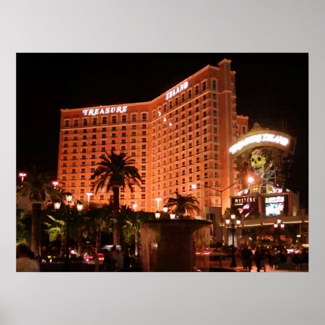 Treasure Island Las Vegas Vector Graphic Poster (Framsidan)
