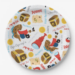 Treasure Island Party Pirat Papper Plate