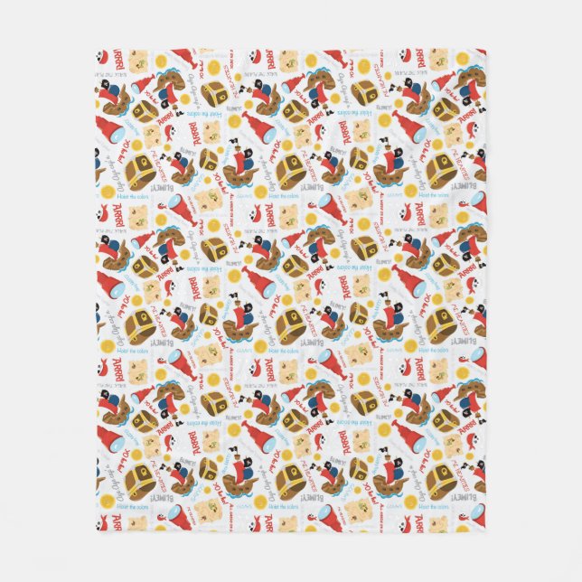 Treasure Island Pirat Fleece Blanket (Framsidan)