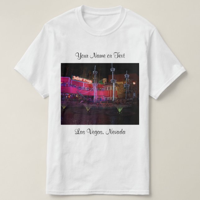 Treasure Island Pirat Frakt #2 T-shirt (Design framsida)