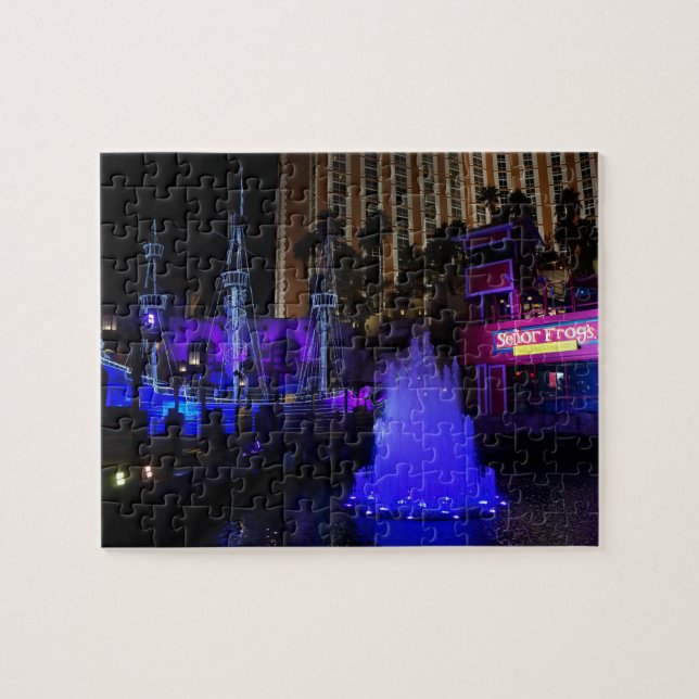 Treasure Island Pirat Frakt Jigszle Puzzle Pussel (Horisontell)