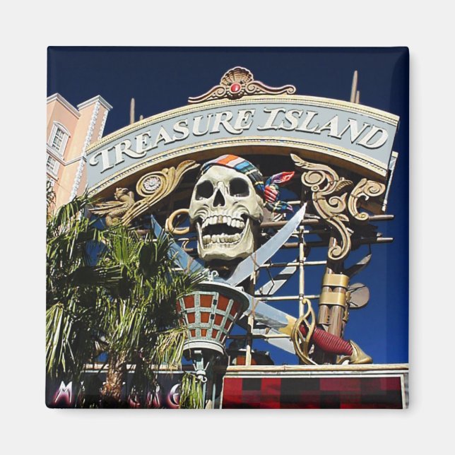 Treasure Island Sign Magnet (Framsidan)