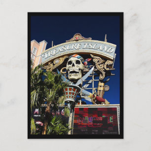 Treasure Island Sign Vykort