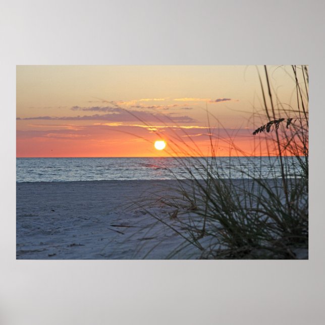 Treasure Island Sunset on Canvas, version B Poster (Framsidan)