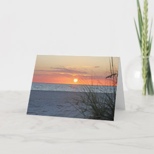 Treasure Island Sunset, Version C, Note Card Kort