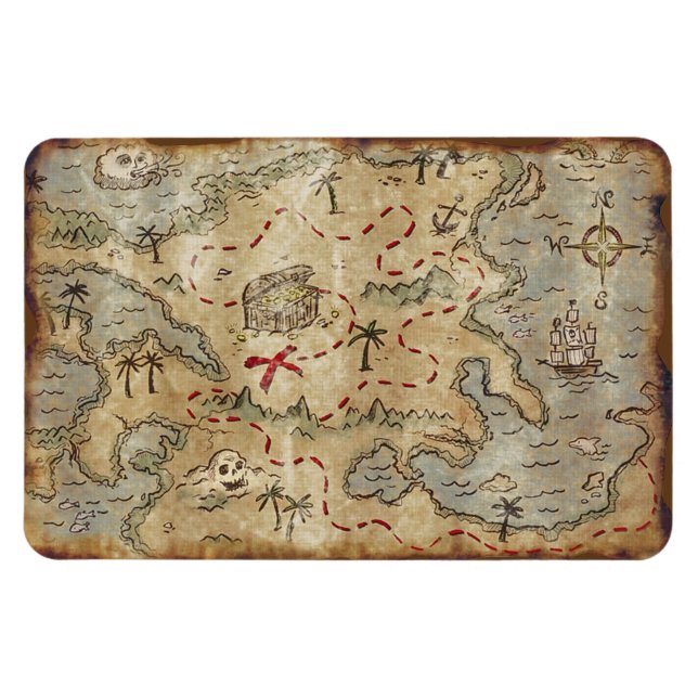 Treasure Karta Magnet (Horisontell)