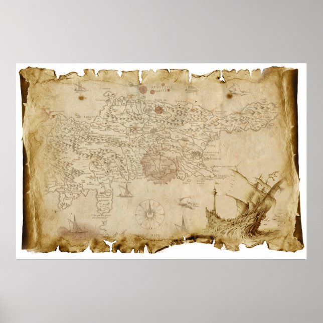 Treasure karta poster (Framsidan)