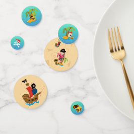 Treasure Karta Rosa Girl Girl Pirat Födelsedagsfes