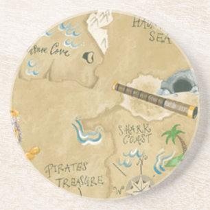 Treasure Karta Underlägg Sandsten