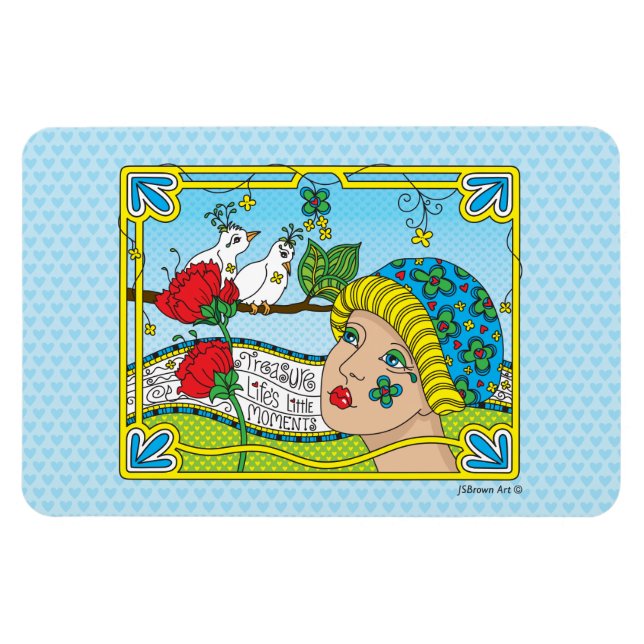 Treasure Life's Little Moments_Flex Magnet 6"x4" (Horisontell)