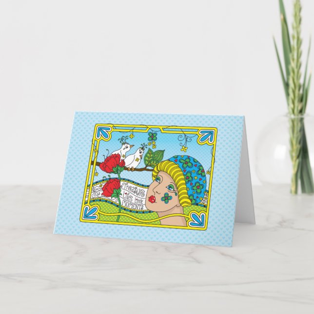 Treasure Life's Little Moments_Greeting Card Kort (Framsida)