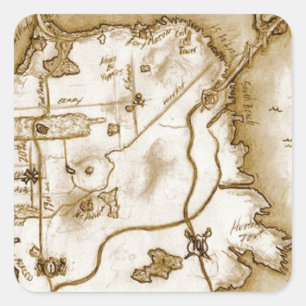 treasure_map_colored.jpg fyrkantigt klistermärke