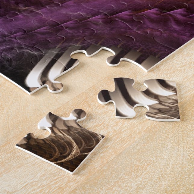Treasure of night Fractal Art Pussel (Sidan)