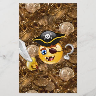 Treasure pirat emoji brevpapper