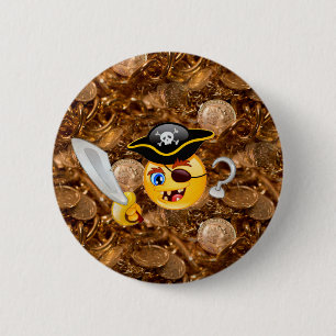 Treasure pirat emoji knapp