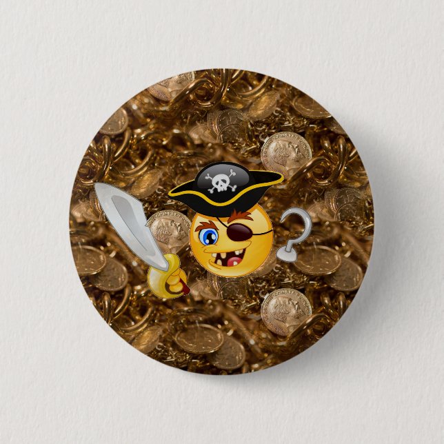 Treasure pirat emoji knapp (Framsida)