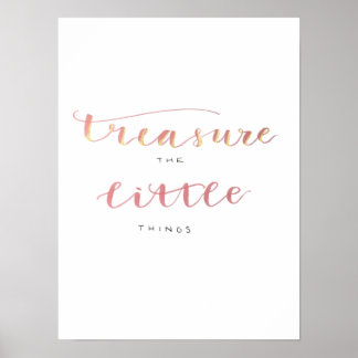 Treasure the Little Sak Poster