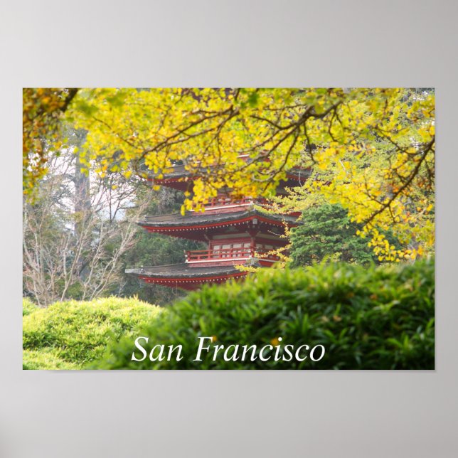 Treasure Torn Pagoda, San Francisco Poster (Framsidan)