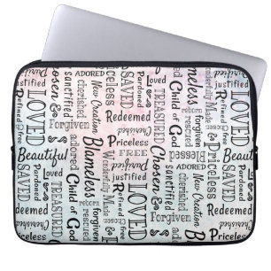 Treasured Christian Ord of Affirmation Laptop Fodral