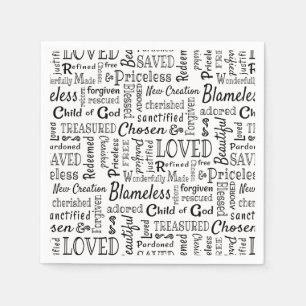 Treasured Christian Ord of Affirmation Pappersservett