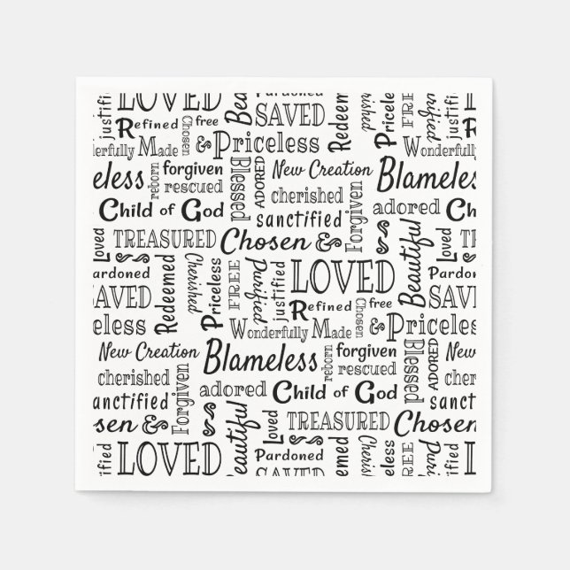 Treasured Christian Ord of Affirmation Pappersservett (Framsidan)