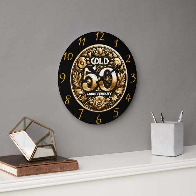 Treasured Guld 50-årsdagen Stor Klocka (Kontor)