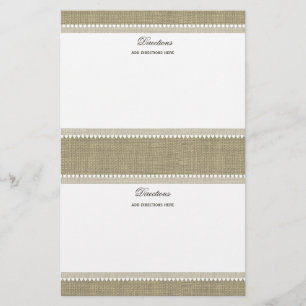 Treasured Hearts and Burlap Brevpapper
