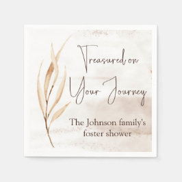 "Treasured on Your Journey" Foster Care Shower Pappersservett