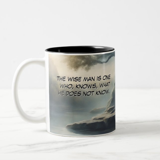 Treasures of the Tao Te Ching 002 Två-Tonad Mugg (Vänster)