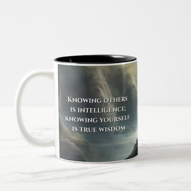 Treasures of the Tao Te Ching 006 Två-Tonad Mugg (Vänster)