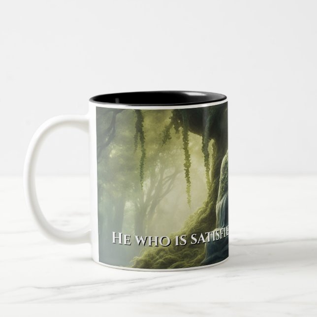 Treasures of the Tao Te Ching 009 Två-Tonad Mugg (Vänster)