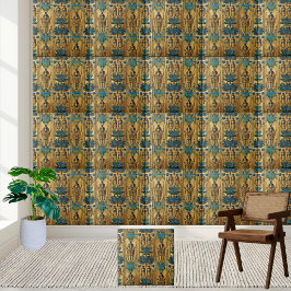 Treasures of Tutankhamun Inspired Egyptian Tile Kakelplatta