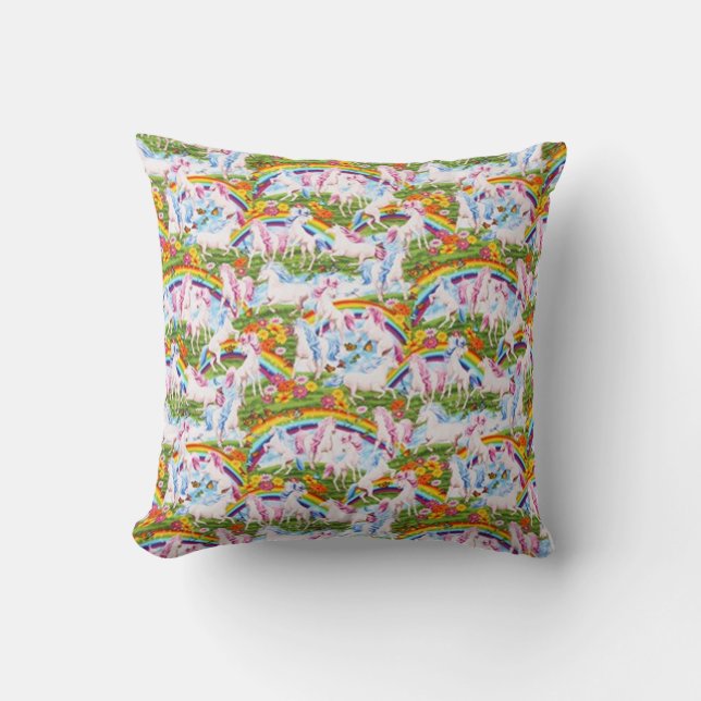 Treasures Rainbows och Unicorns Kudde (Framsida)