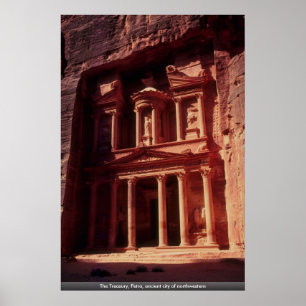 Treasury, Petra, den gamla staden i nordvästra Poster