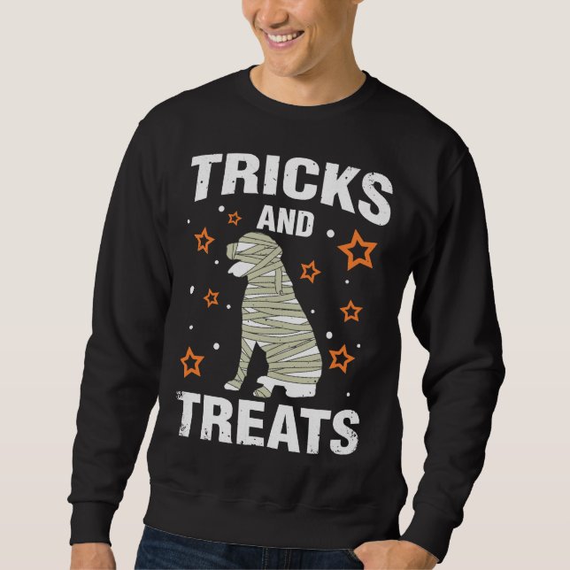 Treat&amptricks Rottweiler Halloween Costume Mu Lång Ärmad Tröja (Framsida)