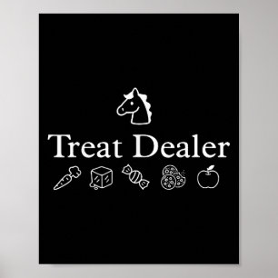 Treat Dealer Horse Treat Dam Equestrian Trainer H Poster