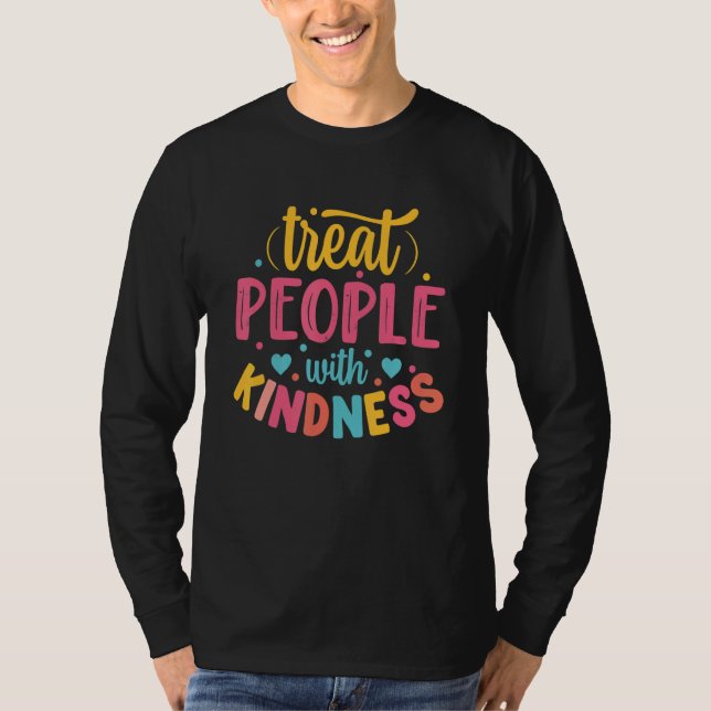Treat People With Kindness Cool TPWK Trendy 2 T Shirt (Framsida)