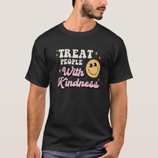 Treat People With Kindness TPWK Trendy Preppy   T Shirt (Framsida)