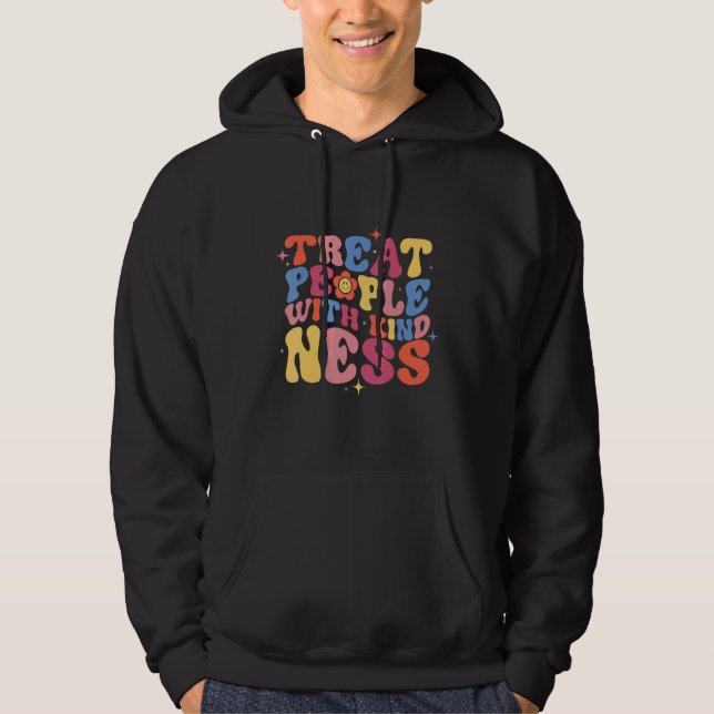 Treat People With Kindness  Trendy TPWK Preppy Hoodie (Framsida)