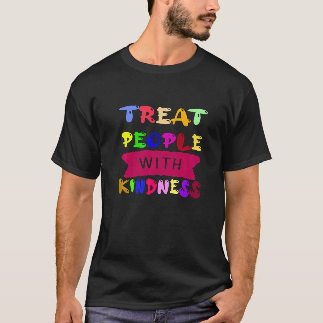 Treat People With Kindness Trendy TPWK Preppy   T Shirt (Framsida)