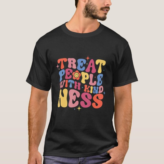 Treat People With Kindness  Trendy TPWK Preppy T Shirt (Framsida)