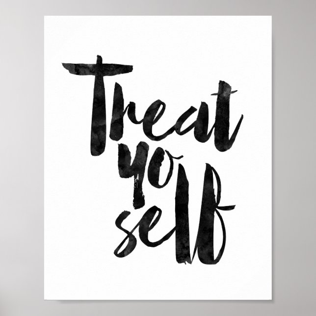Treat Yo Self Poster (Framsidan)