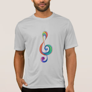 Trebar rainbågssladd med skiktad regnbåge t shirt