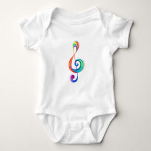 Trebar rainbågssladd med skiktad regnbåge t shirt
