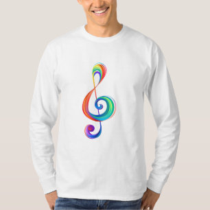 Trebar rainbågssladd med skiktad regnbåge t shirt