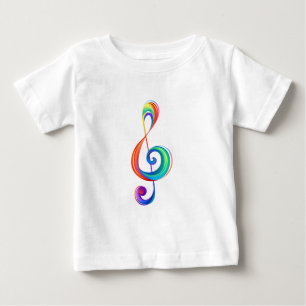 Trebar rainbågssladd med skiktad regnbåge t shirt